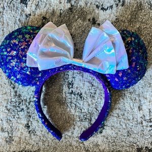 Disneyland Paris Minnie Mouse Sequin Ear Headband for Adults